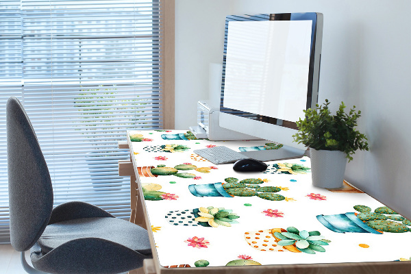 Tapis de bureau Cactus peint