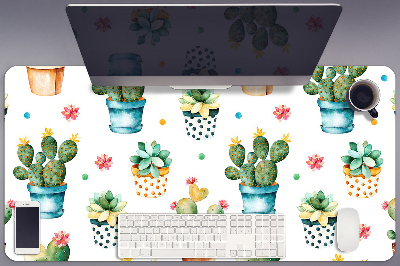 Tapis de bureau Cactus peint