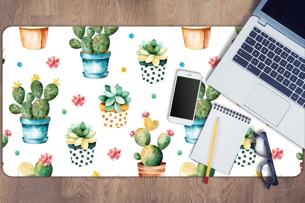 Tapis de bureau Cactus peint