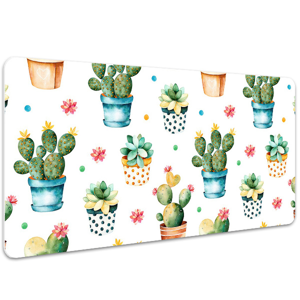 Tapis de bureau Cactus peint