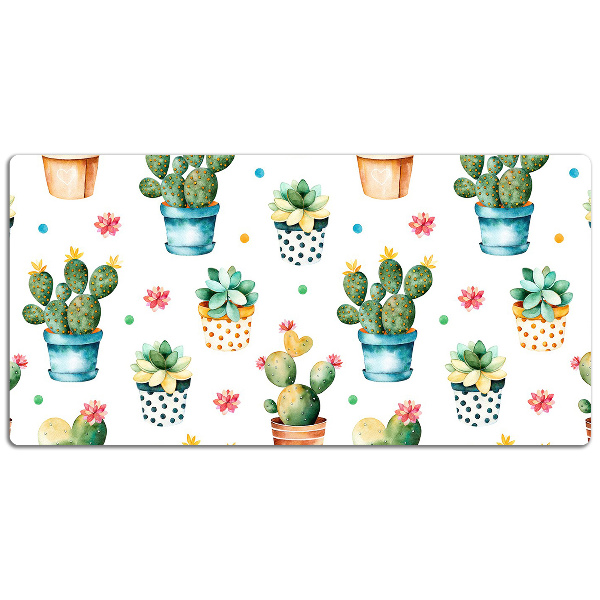 Tapis de bureau Cactus peint