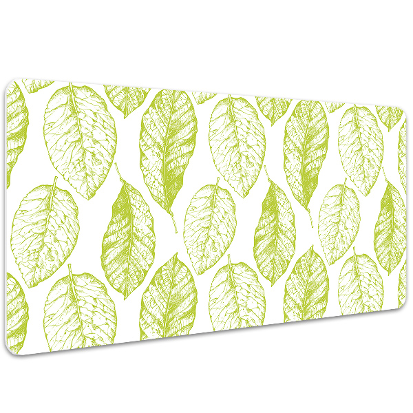 Sous-main bureau Feuilles vertes