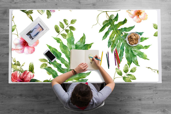 Tapis de bureau Feuilles et fleurs