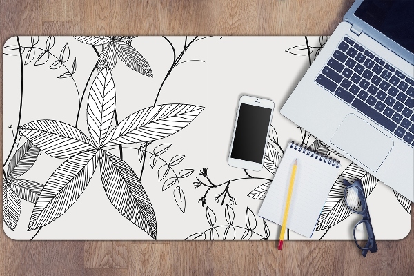 Sous main de bureau Fleurs Doodle