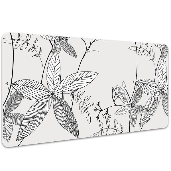 Sous main de bureau Fleurs Doodle
