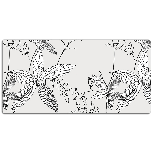 Sous main de bureau Fleurs Doodle
