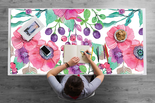 Tapis de bureau Fleurs et baies