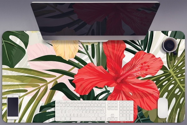 Sous-main bureau Île hawaïenne