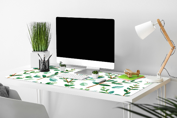 Tapis de bureau Brindilles vertes