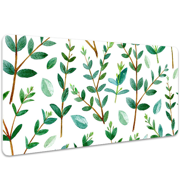 Tapis de bureau Brindilles vertes