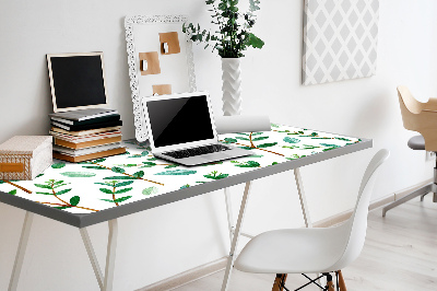 Tapis de bureau Brindilles vertes