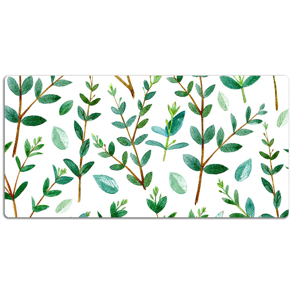 Tapis de bureau Brindilles vertes