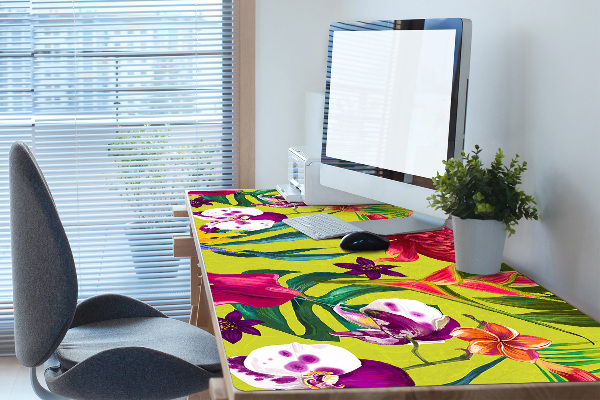 Sous-main bureau Jardin peint
