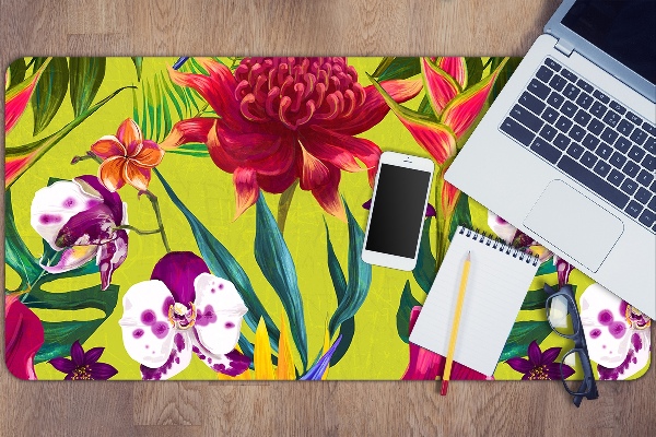 Sous-main bureau Jardin peint