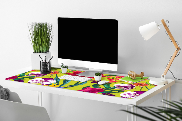 Sous-main bureau Jardin peint
