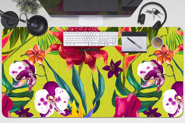 Sous-main bureau Jardin peint