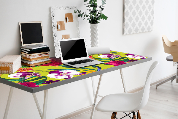 Sous-main bureau Jardin peint