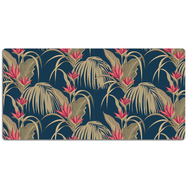 Sous-main bureau Paumes tropicales