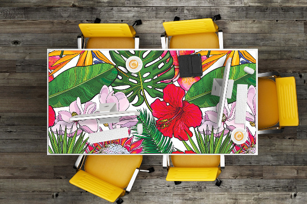 Tapis de bureau Fleurs colorées