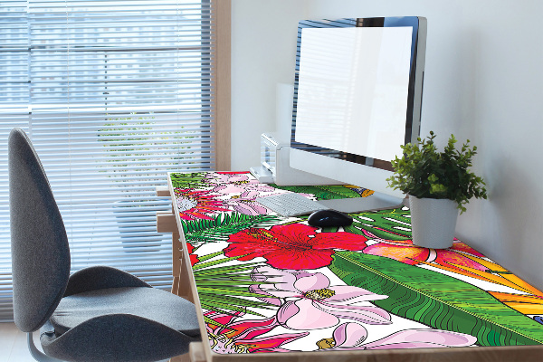 Tapis de bureau Fleurs colorées