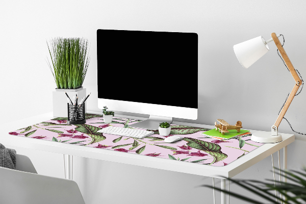 Sous main de bureau Fleurs roses