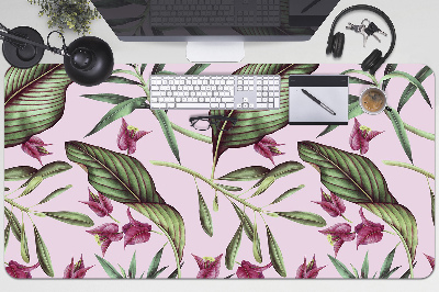 Sous main de bureau Fleurs roses