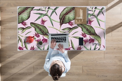 Sous main de bureau Fleurs roses