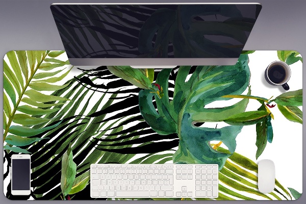 Protège bureau Feuilles tropicales