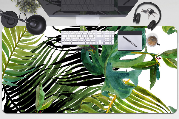 Protège bureau Feuilles tropicales