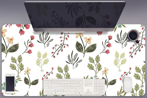 Tapis de bureau Baies et fleurs