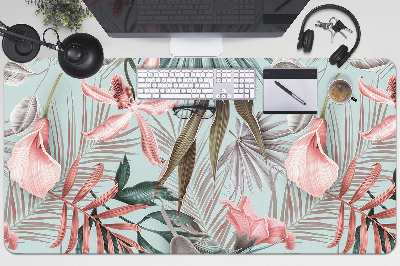 Sous-main bureau Fleurs pastel