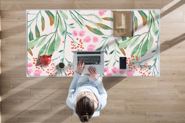 Sous-main bureau Feuilles de Rowan