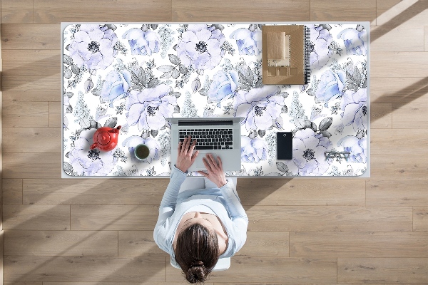 Tapis de bureau Roses bleues