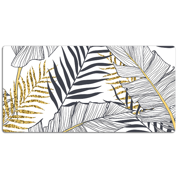 Tapis de bureau feuilles d'or