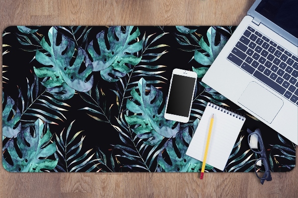 Sous main de bureau Feuilles sombres