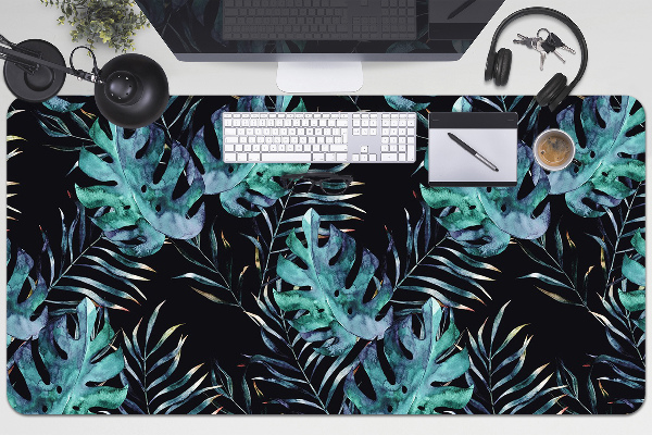 Sous main de bureau Feuilles sombres