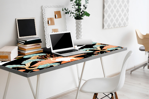 Tapis de bureau Hérons peints