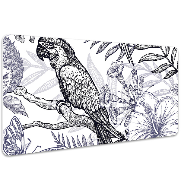 Tapis de bureau Perroquet dessiné