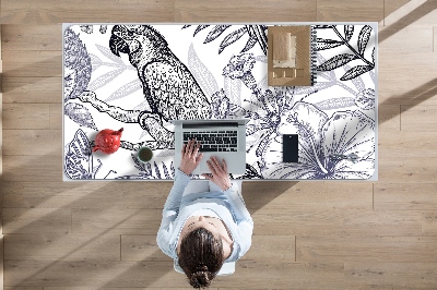 Tapis de bureau Perroquet dessiné