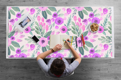 Sous main de bureau Motif floral