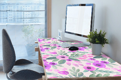 Sous main de bureau Motif floral