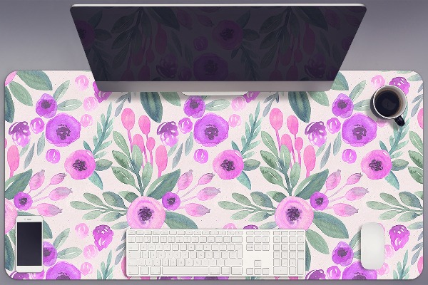 Sous main de bureau Motif floral