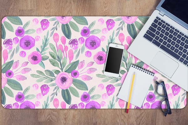 Sous main de bureau Motif floral