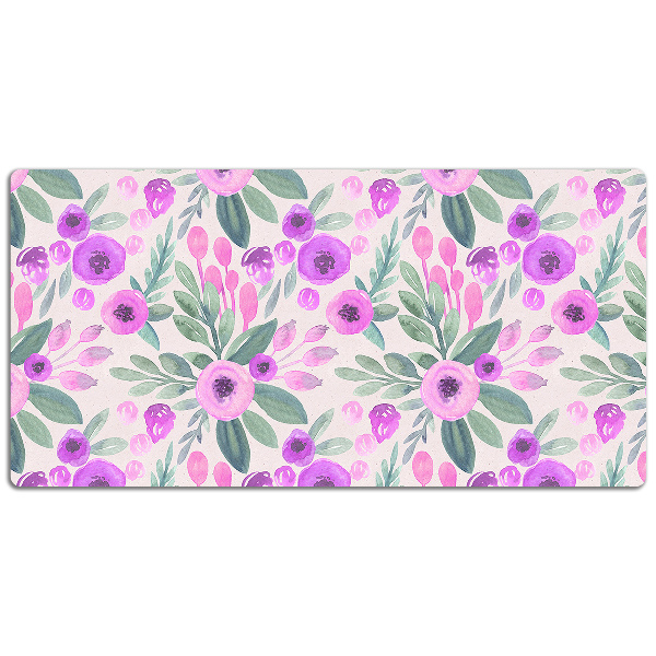 Sous main de bureau Motif floral