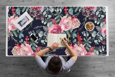 Tapis de bureau Fleurs et feuilles