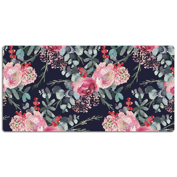 Tapis de bureau Fleurs et feuilles
