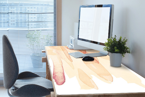Sous main de bureau Lignes jaunes