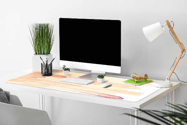 Sous main de bureau Lignes jaunes