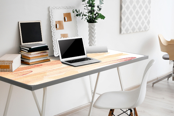 Sous main de bureau Lignes jaunes