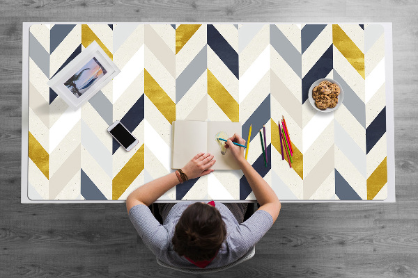 Tapis de bureau Lignes dans Herringbone